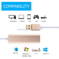 High Quality USB 3.0 Hub Ports with RJ45 Cable Adapter